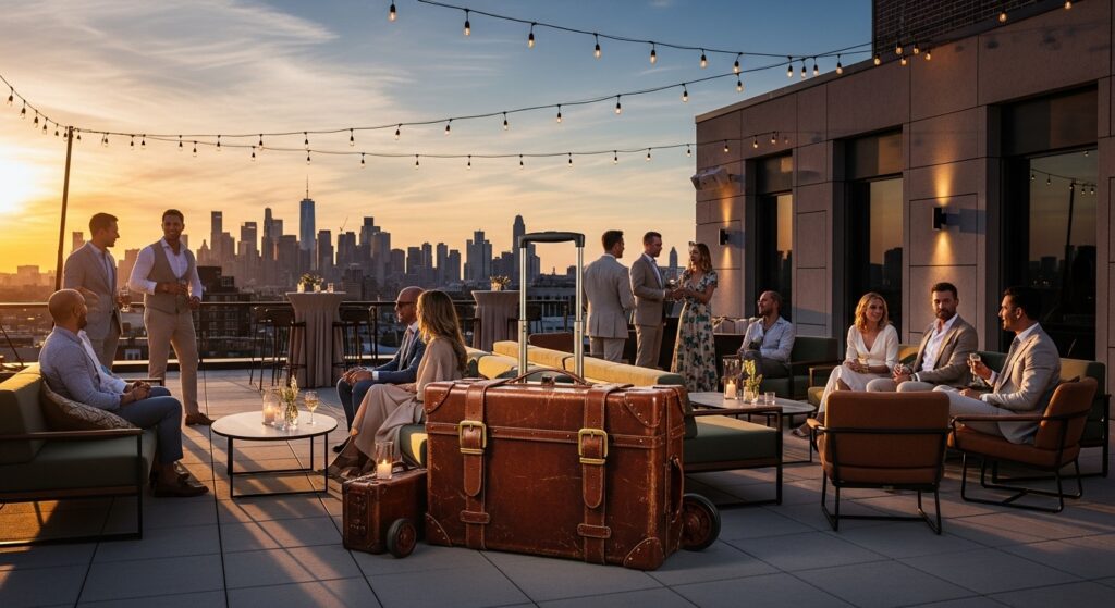 Giant Rolling Luggage Prop