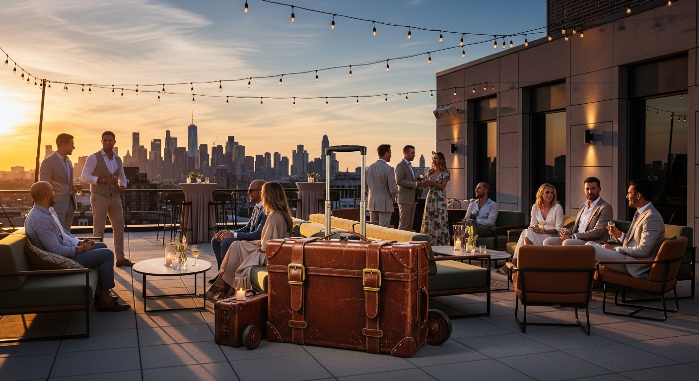 Giant Rolling Luggage Prop