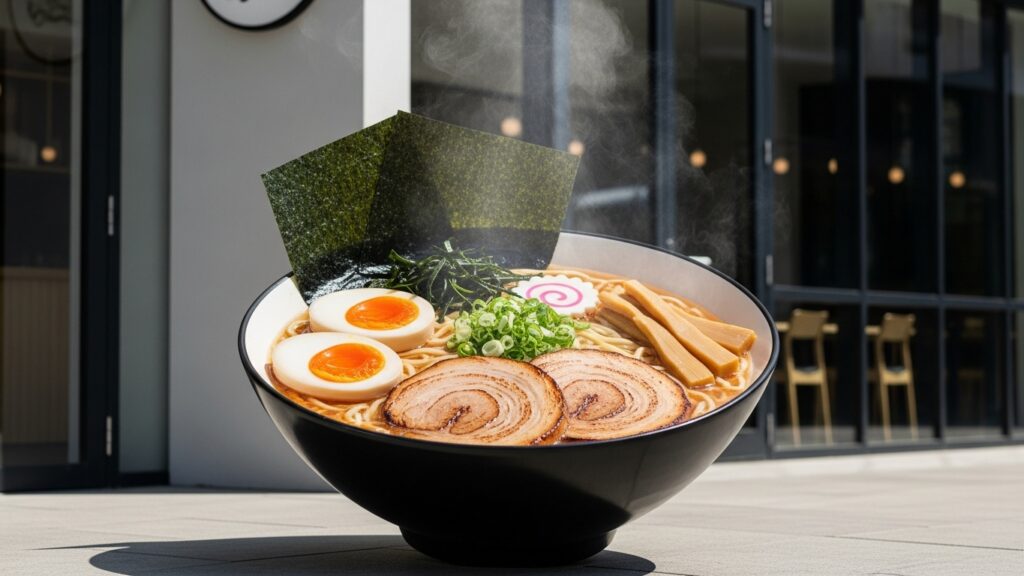Giant ramen bowl prop