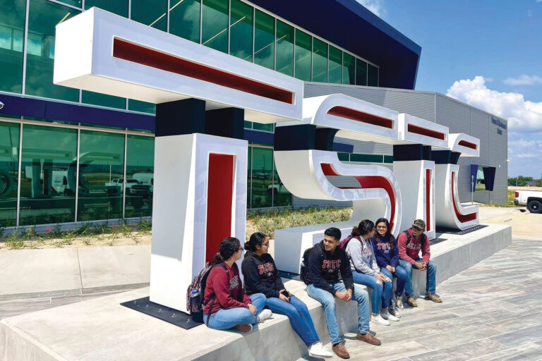 Texas State Technical College in Waco Lit Campus Landmark Display