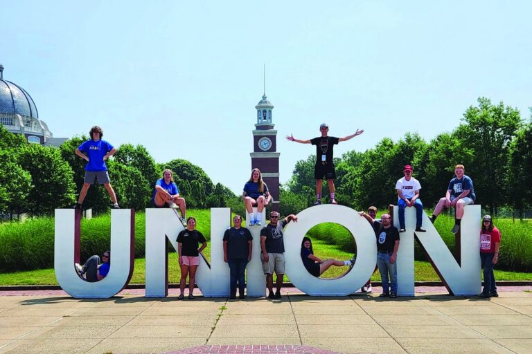 Campus Freestanding Metal Letter Display