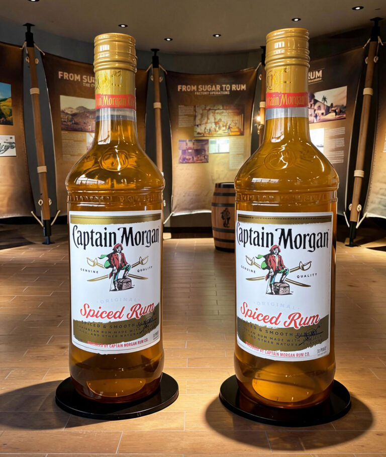 Giant Captain Morgan Rum Bottle Product Replica Props