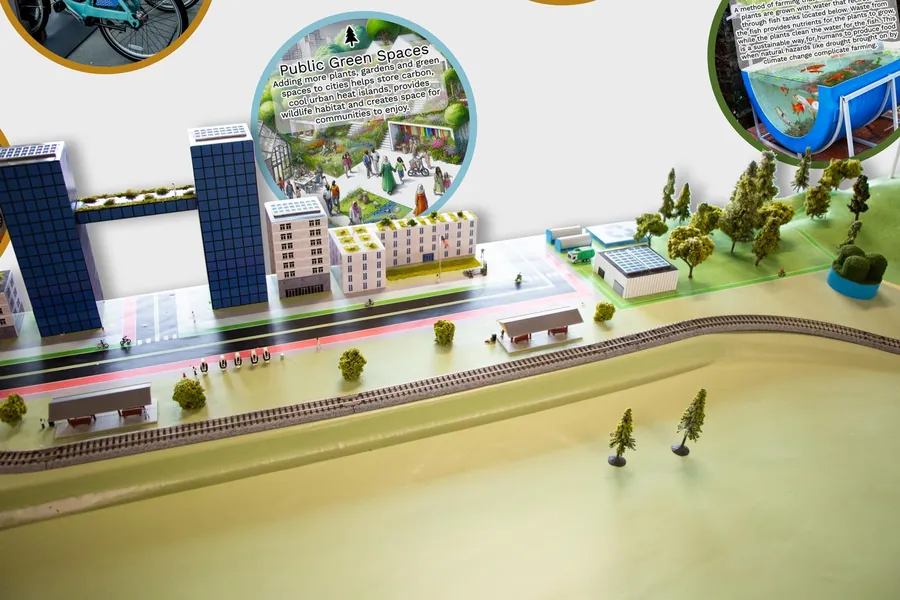 NatureBridge Climate Solutions Lab interactive educational diorama