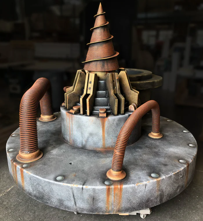 Faux metal and metallic finishes completed finish