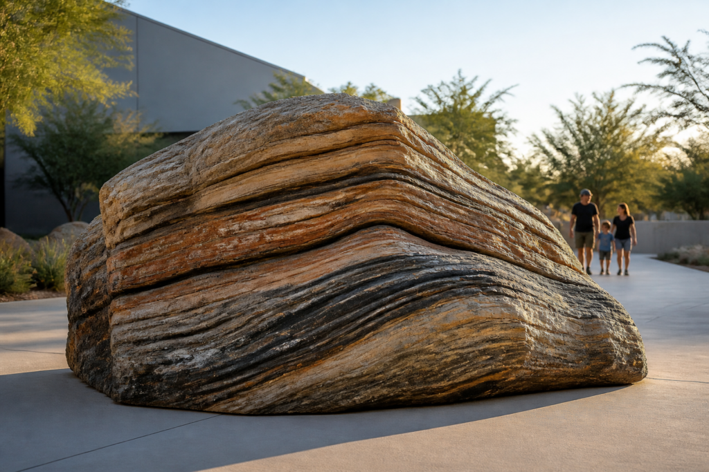 BLD-116 — Layered Strata Boulder