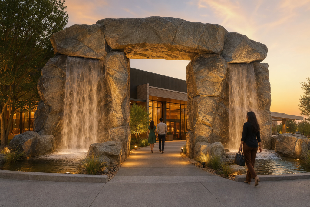 CWF-705 — Outdoor Entry Waterfall
