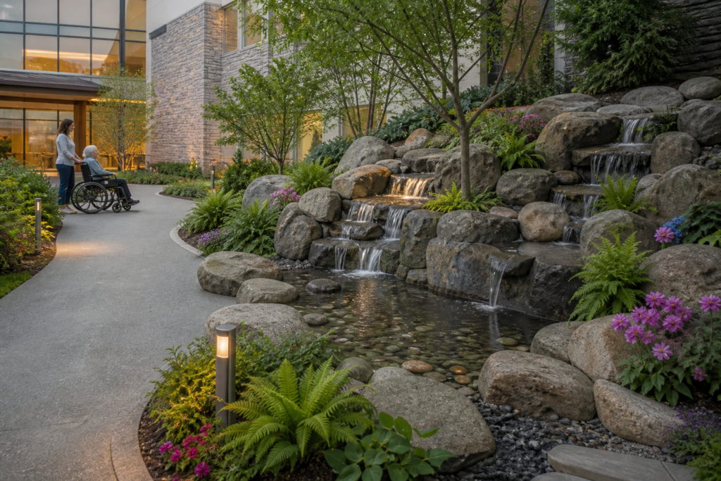 CWF-712 — Hospital Healing Garden Waterfall