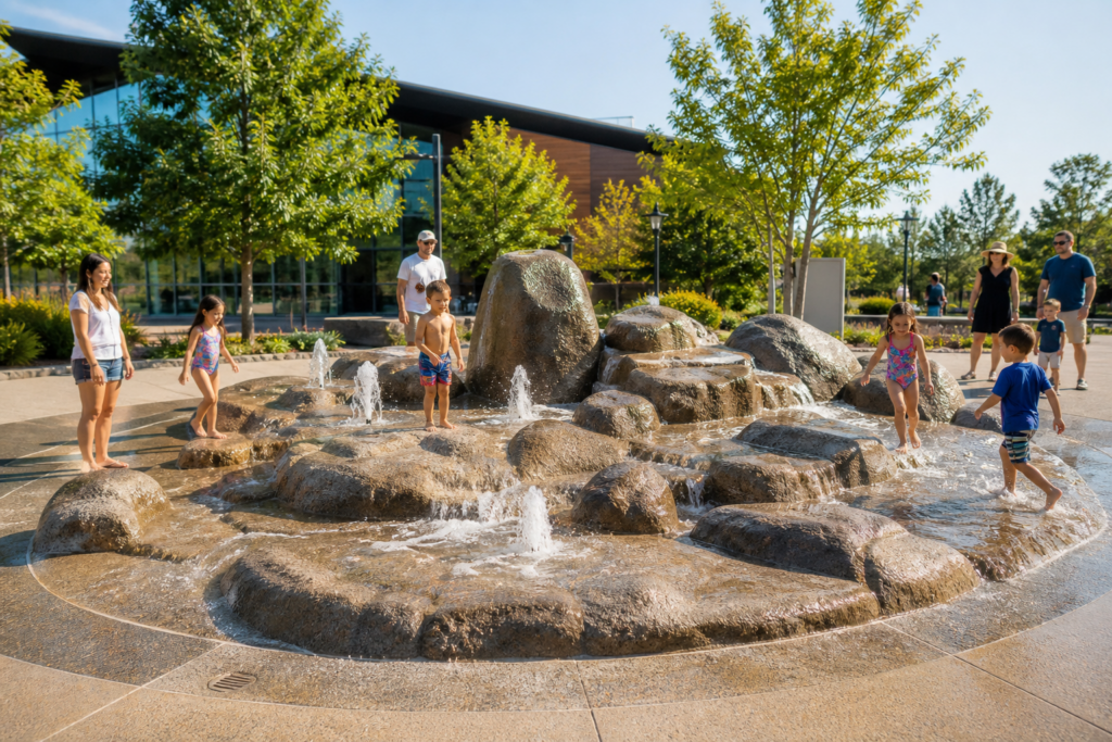 CWF-718 — Interactive Splash Rock Feature