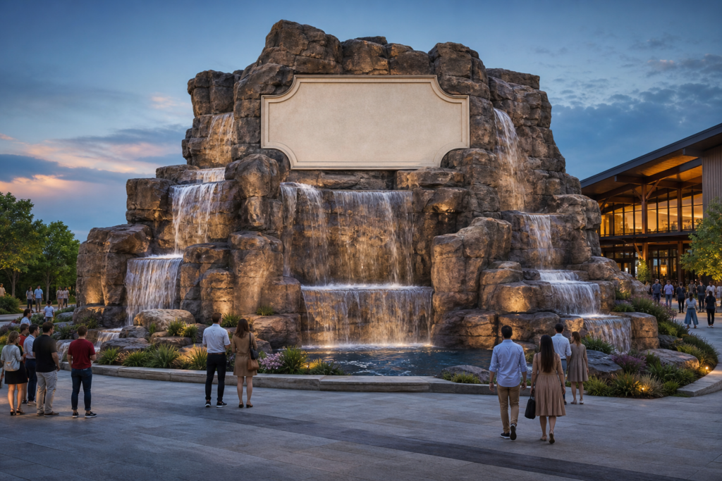 CWF-719 — Branded Landmark Waterfall