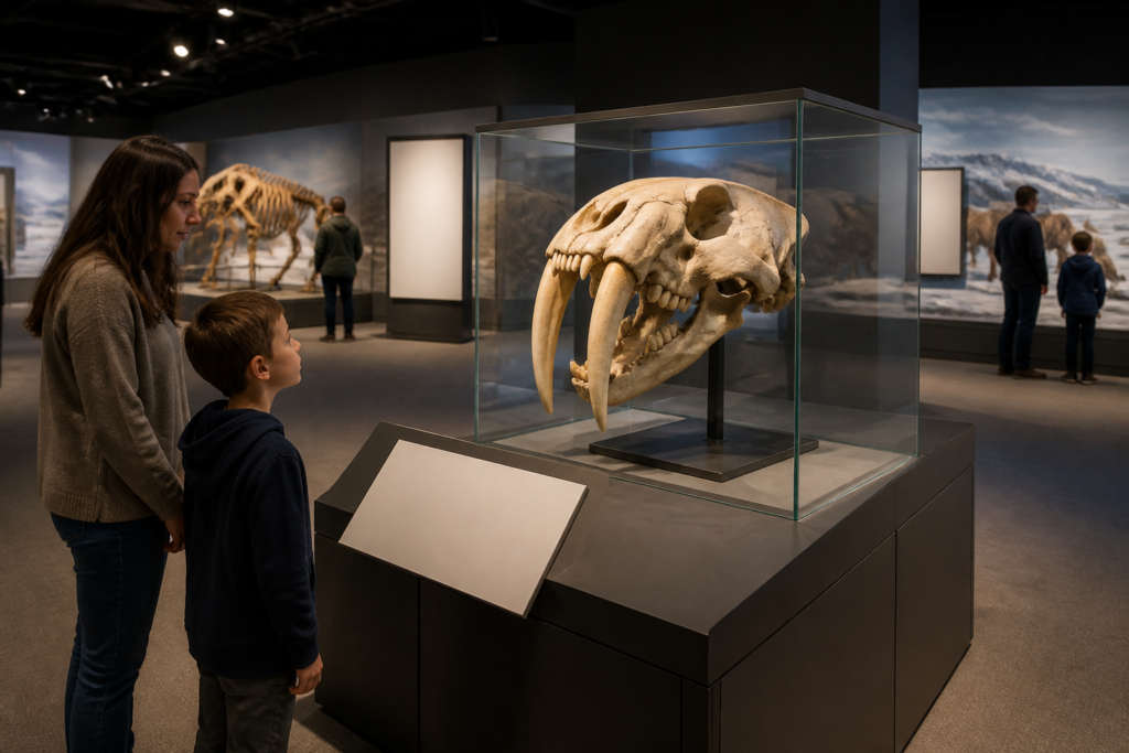 DINO-213 Sabertooth Cat Skull Replica