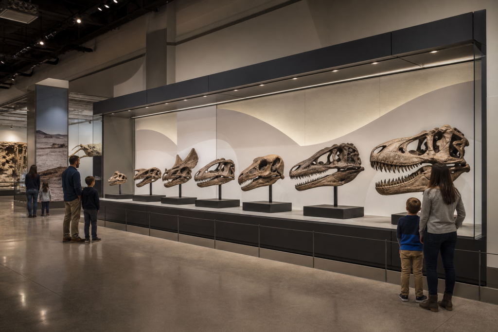 DINO-224 Comparative Skull Display