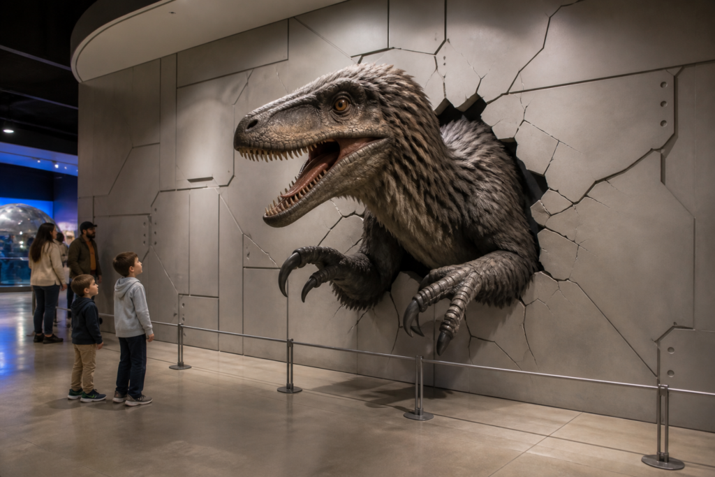 DINO-305 Raptor Wall-Burst Feature