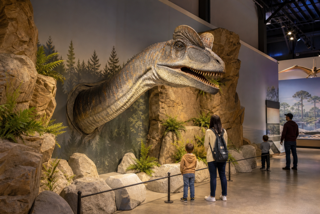 DINO-308 Dilophosaurus Head Feature