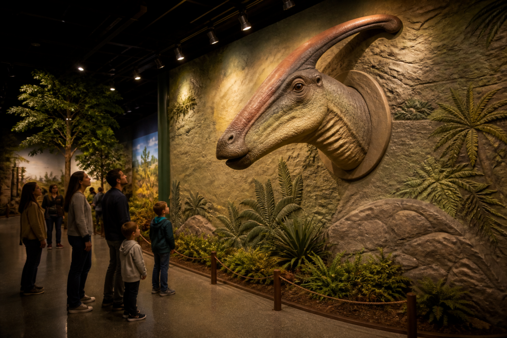 DINO-310 Parasaurolophus Head Feature