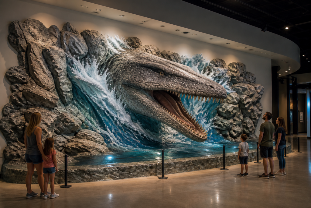 DINO-312 Mosasaurus Water-Breach Head