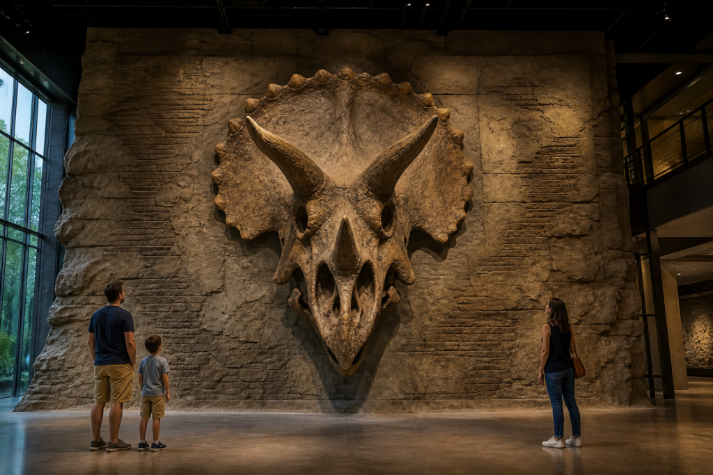 DINO-315 Fossil Triceratops Skull Wall Mount