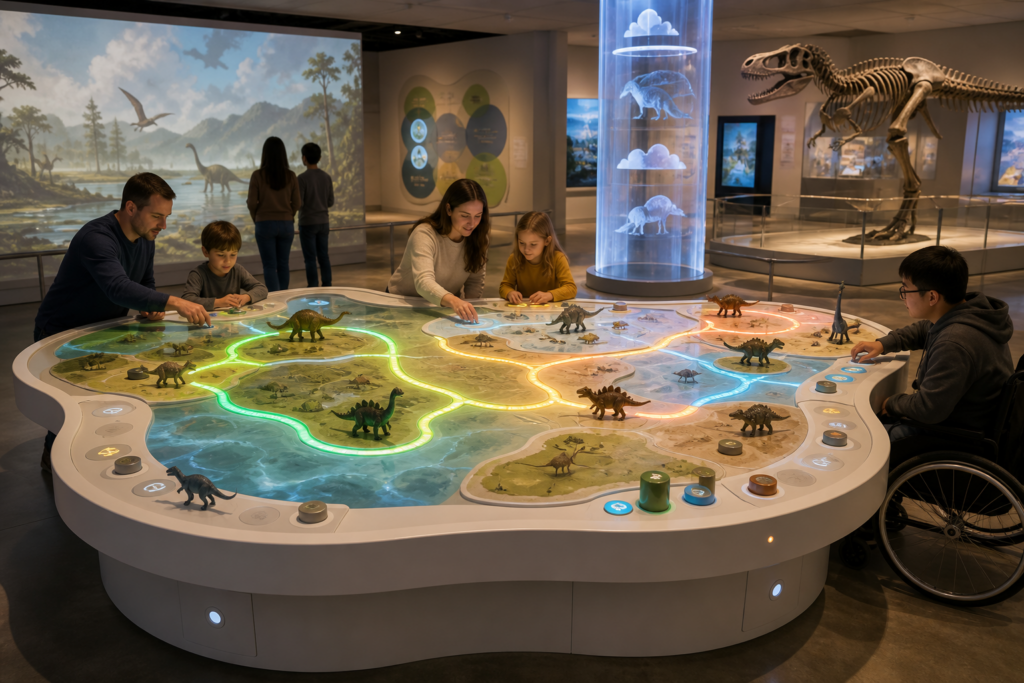 DINO-408 Dinosaur Migration Interactive Table