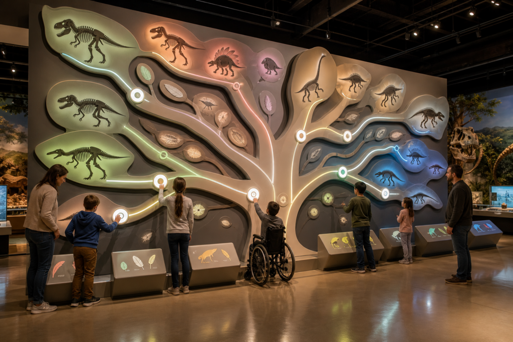 DINO-409 Dinosaur Family Tree Interactive Wall