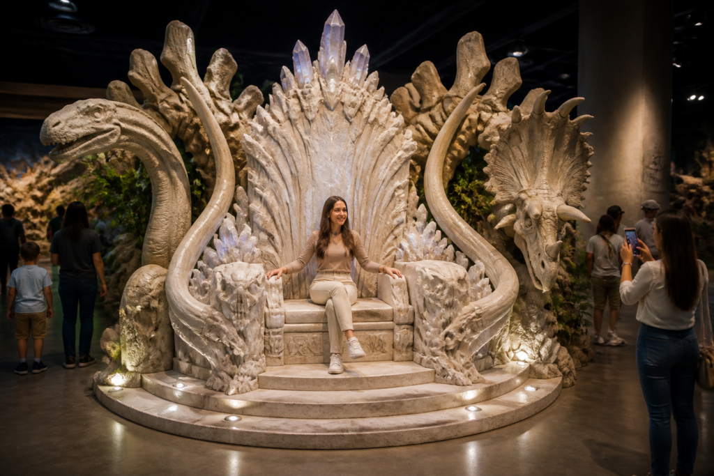DINO-502 Queen of the Dinosaurs Throne