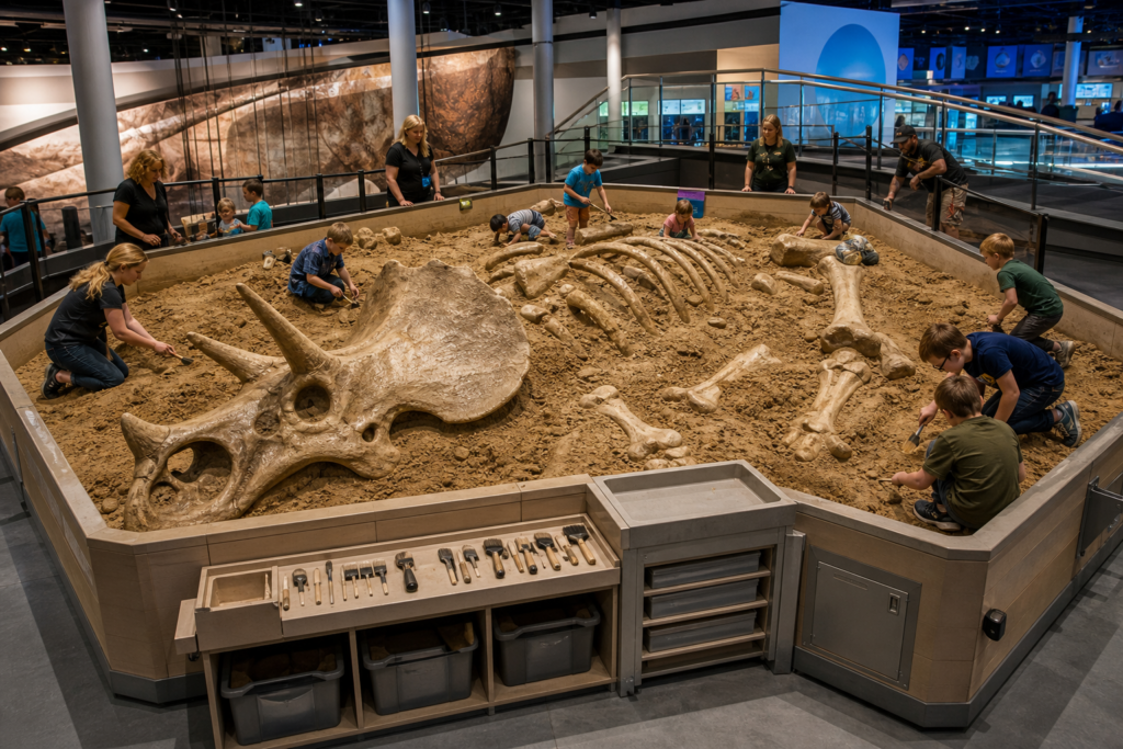 DINO-705 Triceratops Excavation Bed