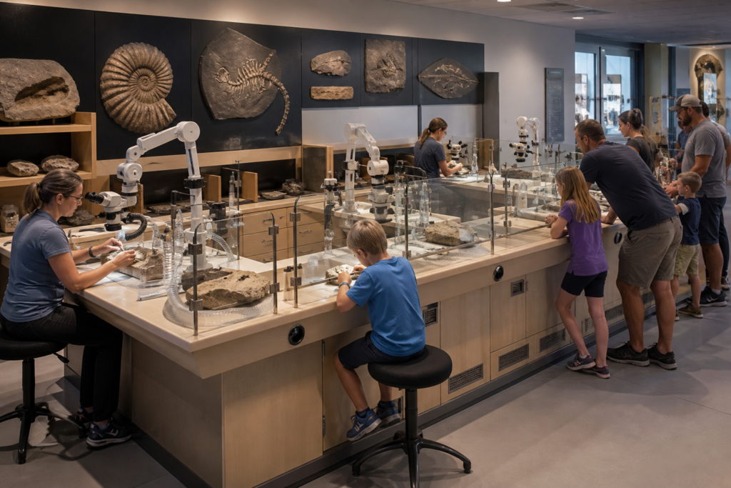 DINO-708 Fossil Preparation Lab Counter