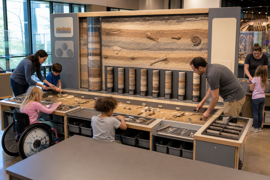 DINO-712 Sediment and Fossil Core Display