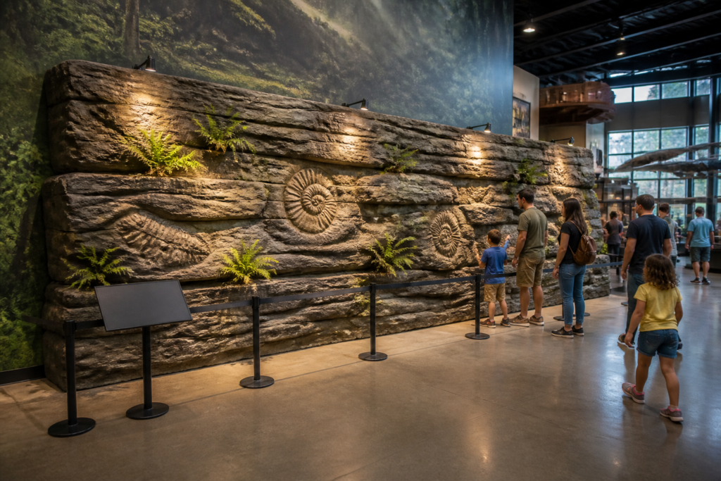 DINO-801 Prehistoric Rock Wall — 8'