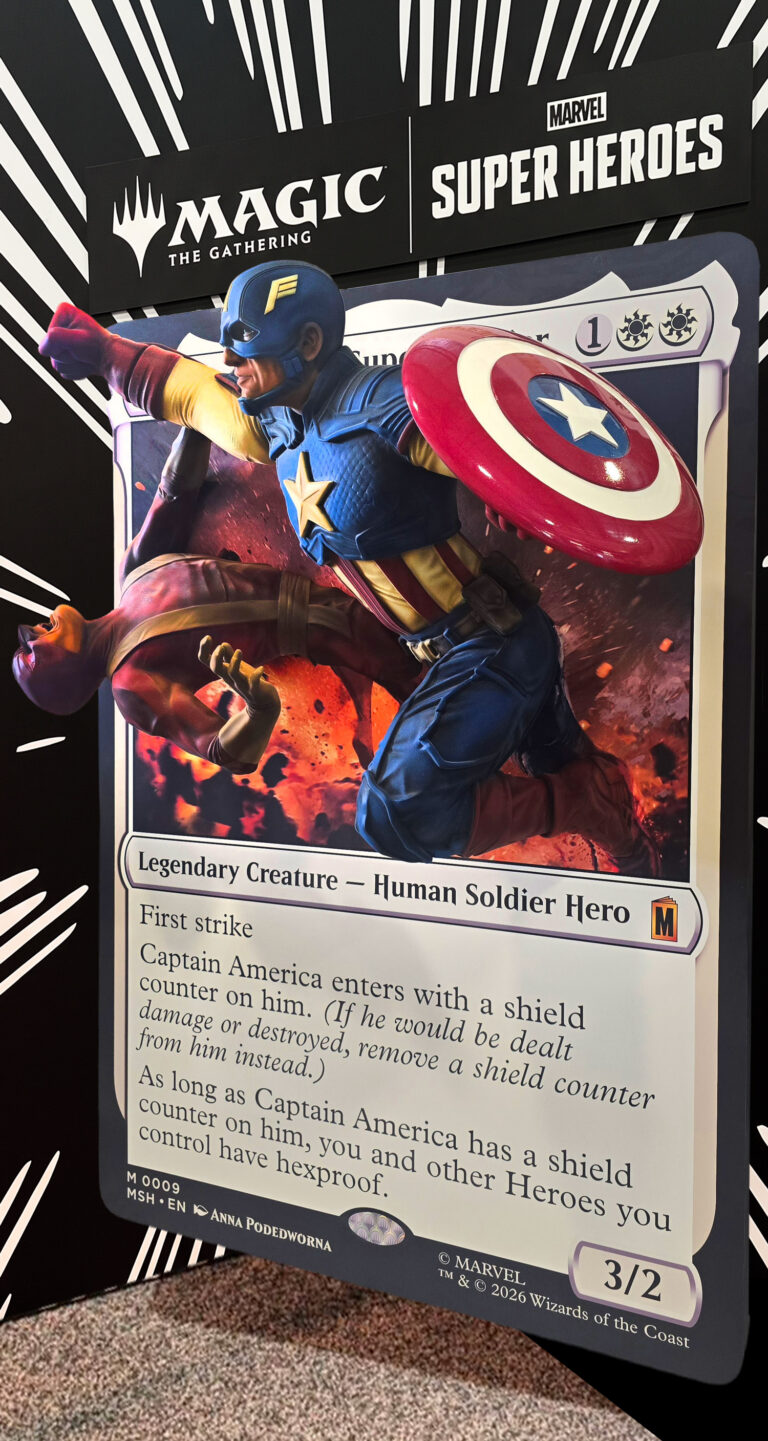 Giant Marvel Captain America Human Soldier Hero Magic the Gathering 3D Replica Prop for D23