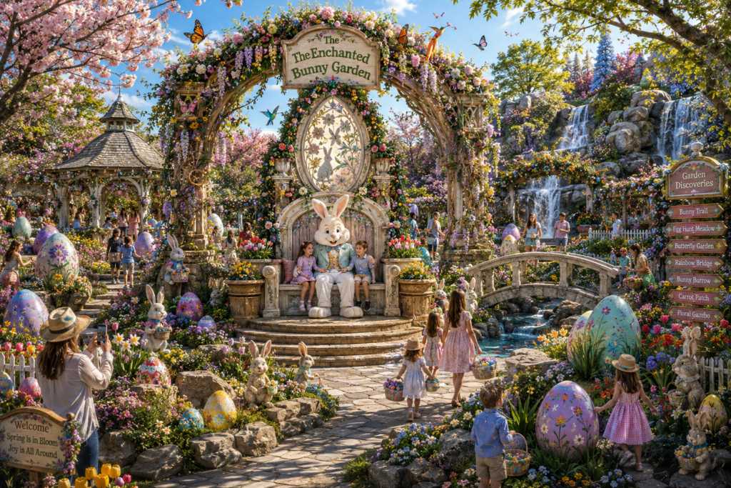 PDC-1010 The Enchanted Bunny Garden concept visualization