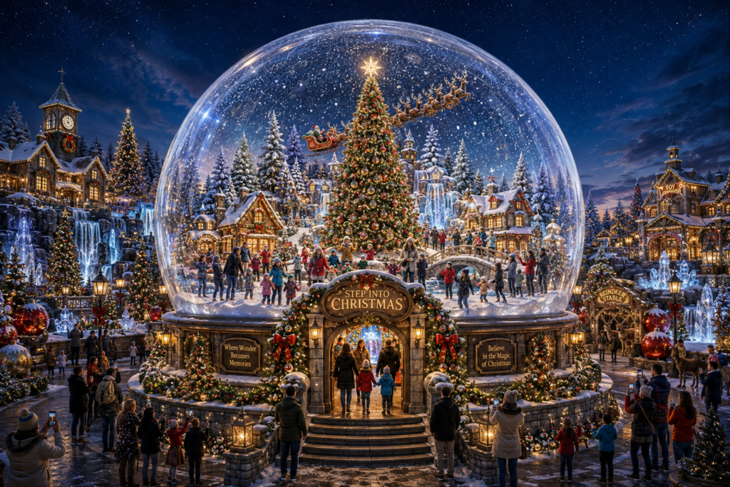PDC-1040 The Christmas Snow Globe concept visualization
