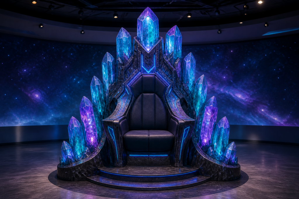 PDC-152 Cosmic Crystal Throne concept visualization