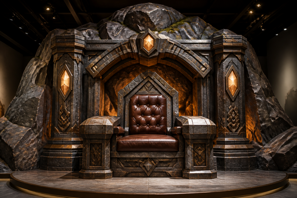 PDC-164 Dwarf Mountain Throne concept visualization