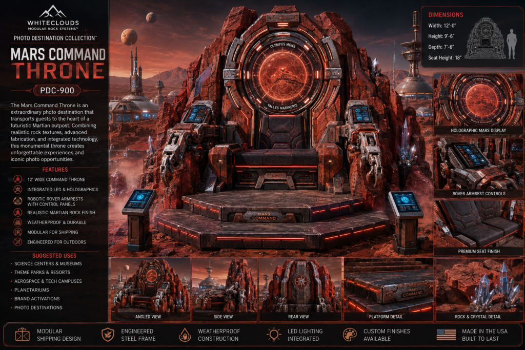 PDC-900 Mars Command Throne concept visualization