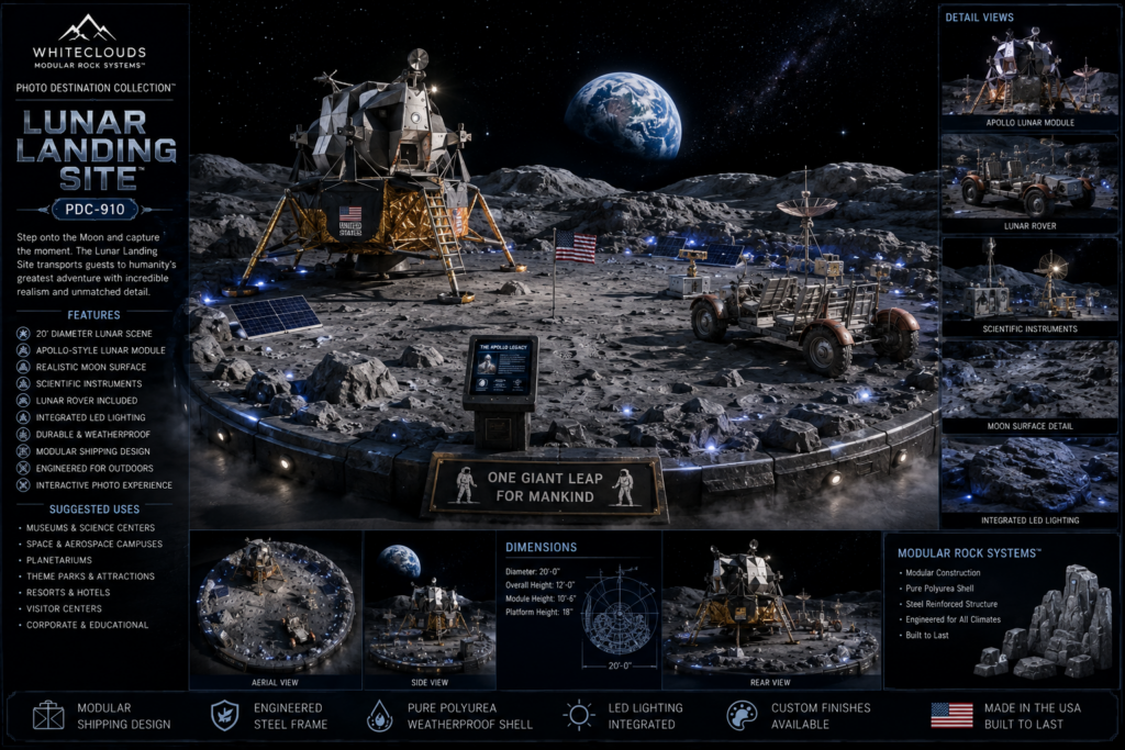 PDC-910 Lunar Landing Site concept visualization