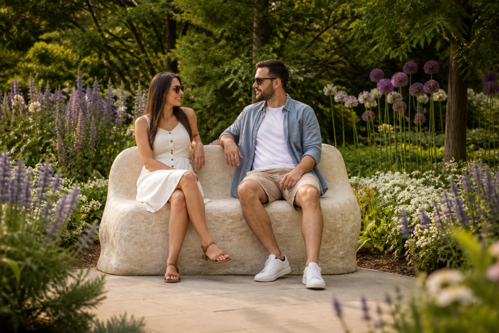 RB-102 — 4' Garden Rock Bench