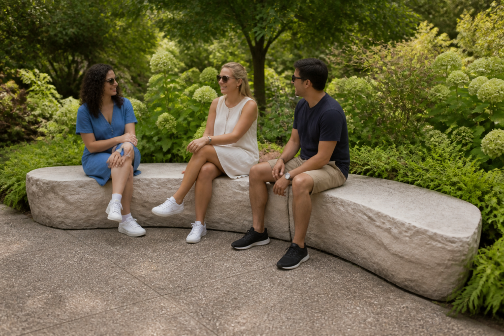 RB-108 — 8' Curved Rock Bench