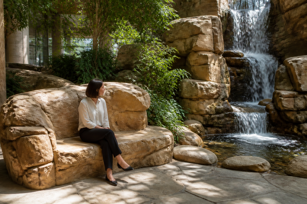 RB-112 — Waterfall Rock Bench