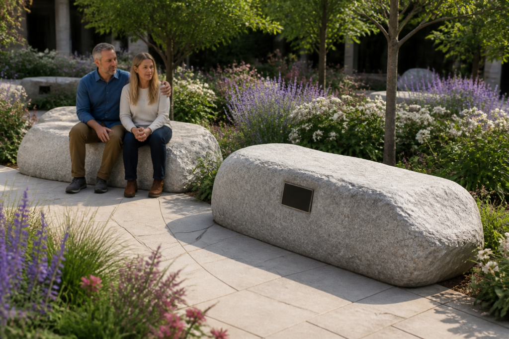 RB-116 — Memorial Rock Bench