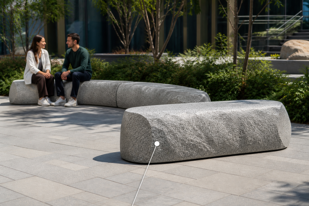 RB-200 — 6' Modular Rock Bench