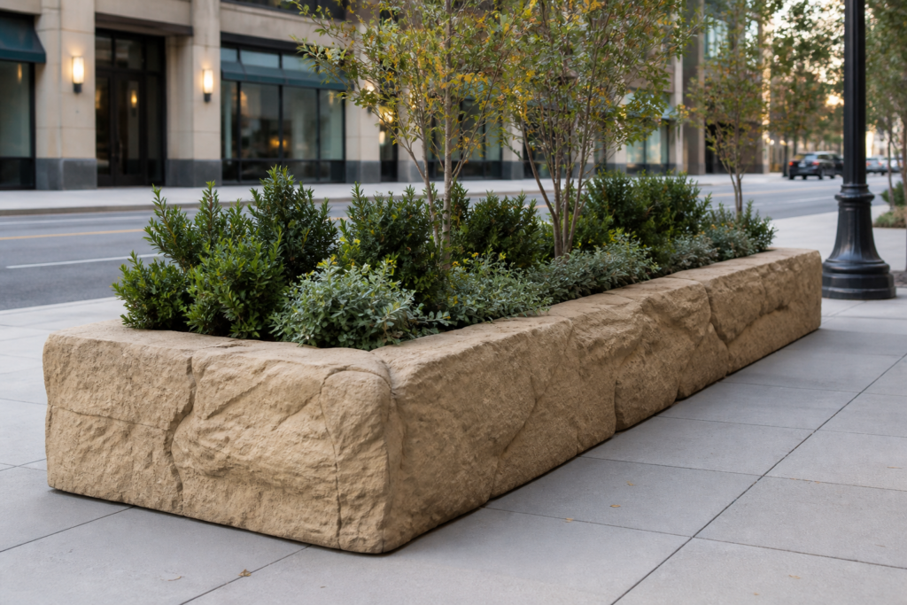 RP-107 — Rectangular Rock Planter