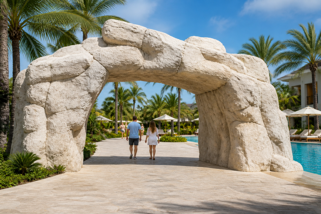 RPA-802 — Poolside Rock Arch