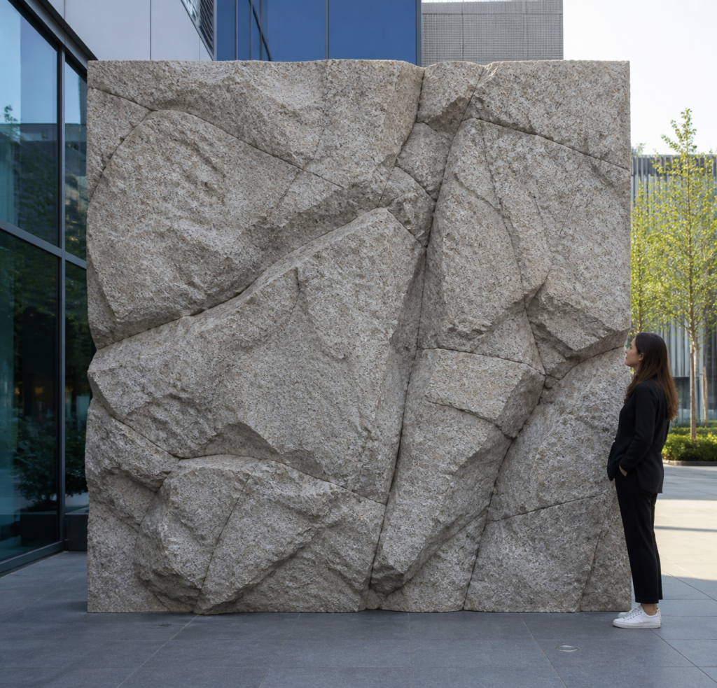 RWP-204 — 8' × 8' Granite Cliff Panel