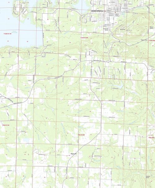 3D Topographic Map of Arkansas-Heber Springs