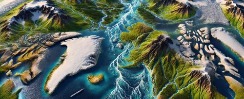 Arctic Ocean Basin Watershed Map-main