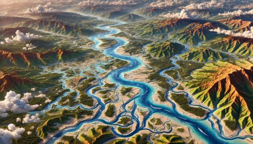 Ganges River Watershed Map