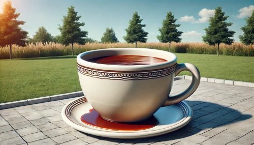 Giant Coffee Cup Photo Prop