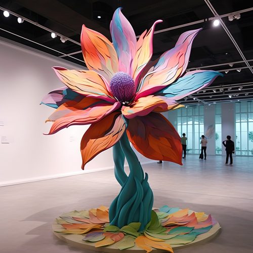 Giant Flower Props 3D Printed 2
