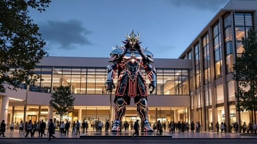 Giant Gundham Statue-Metal