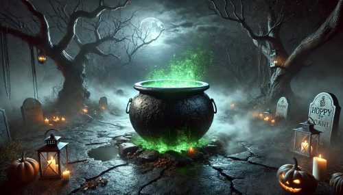 Giant Halloween Cauldron Prop 1