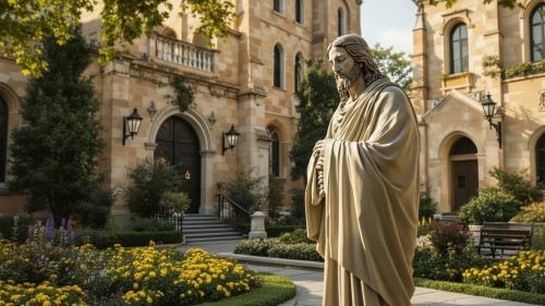 Giant Jesus Statue Church